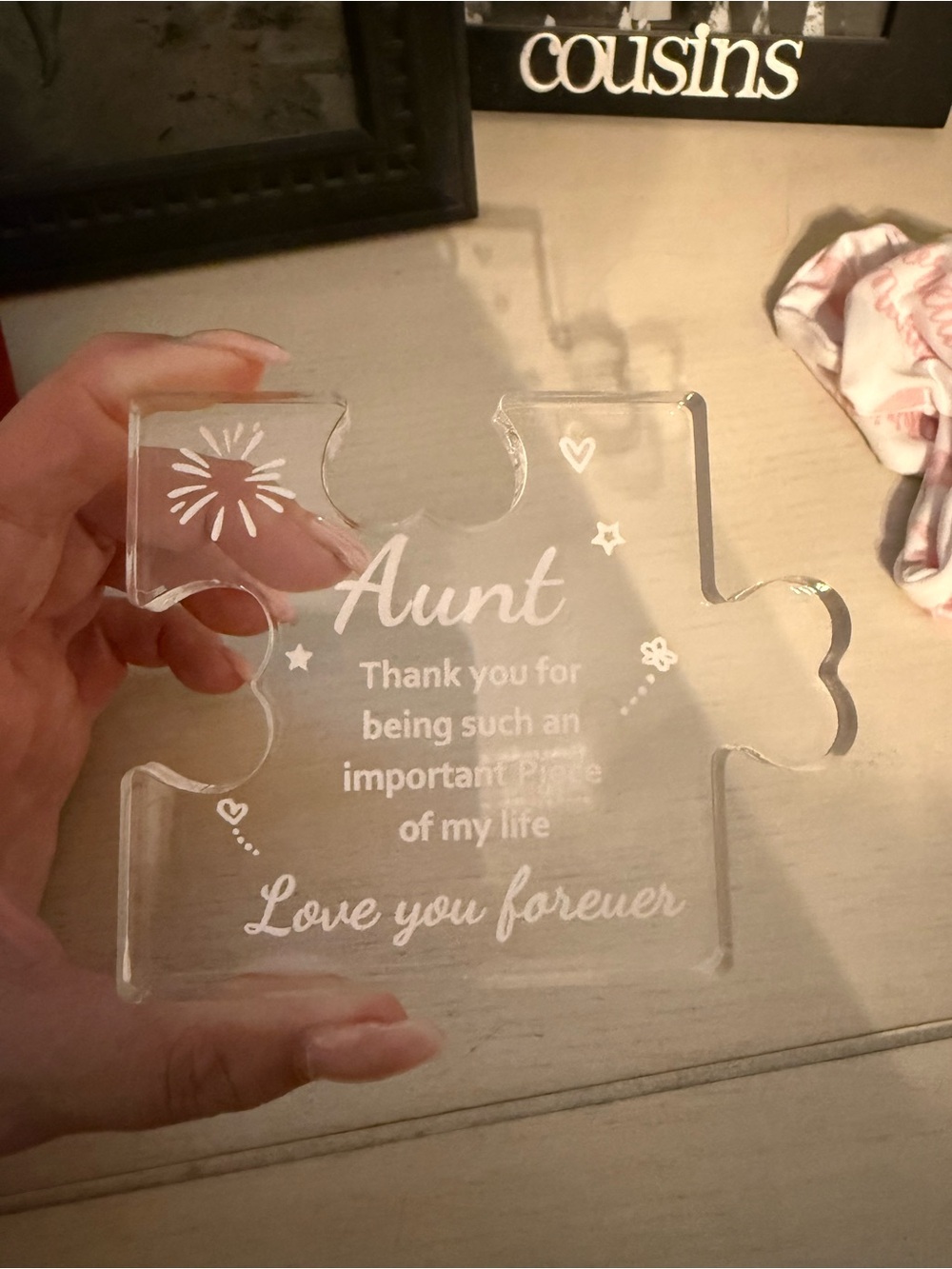 Glass Aunt Puzzle Gift